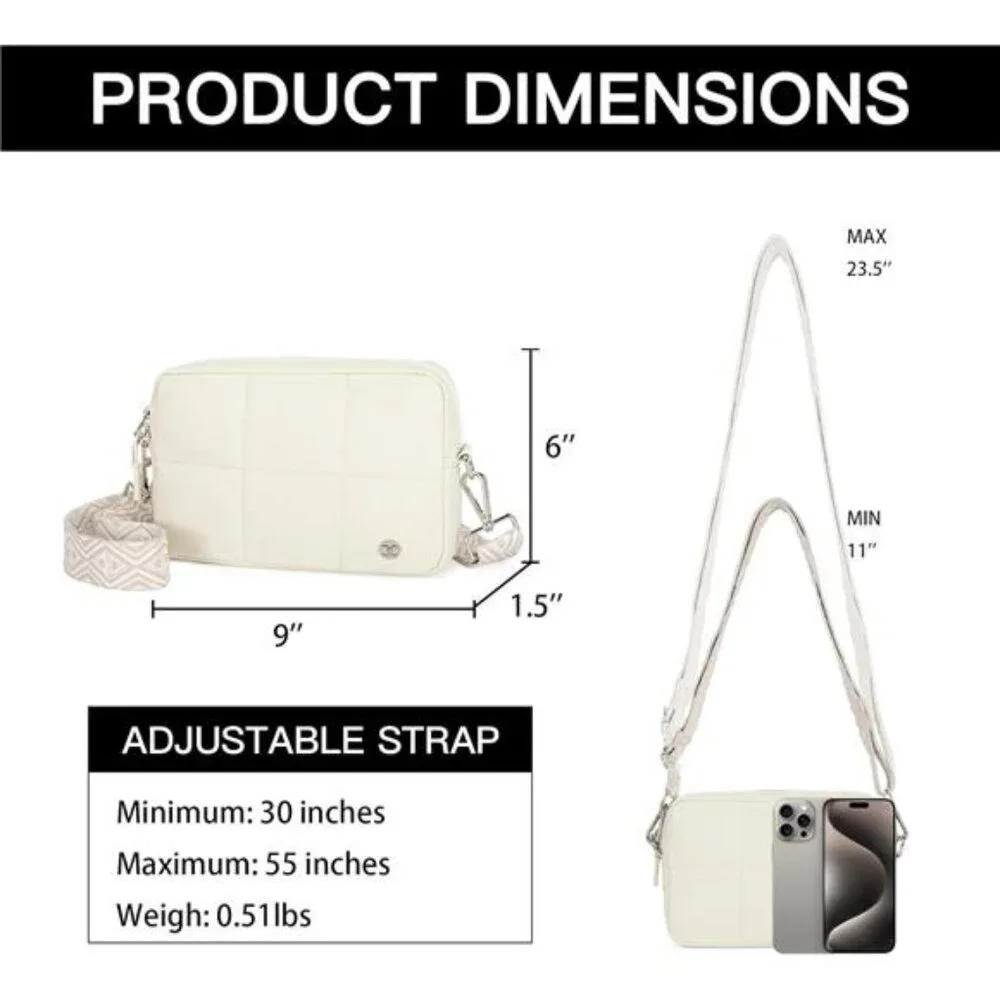 Crossbody Bag for Women Cross Body Purse with Guitar Strap Lightweight